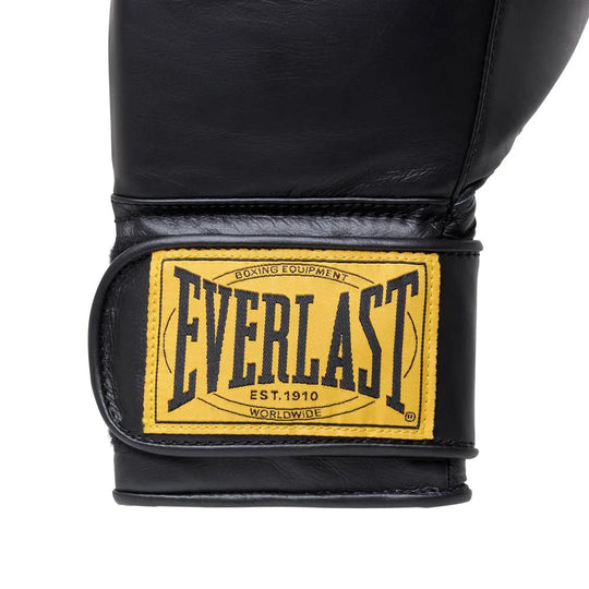 Everlast 1910 Pro Boxing Gloves - Hook & Loop - Black