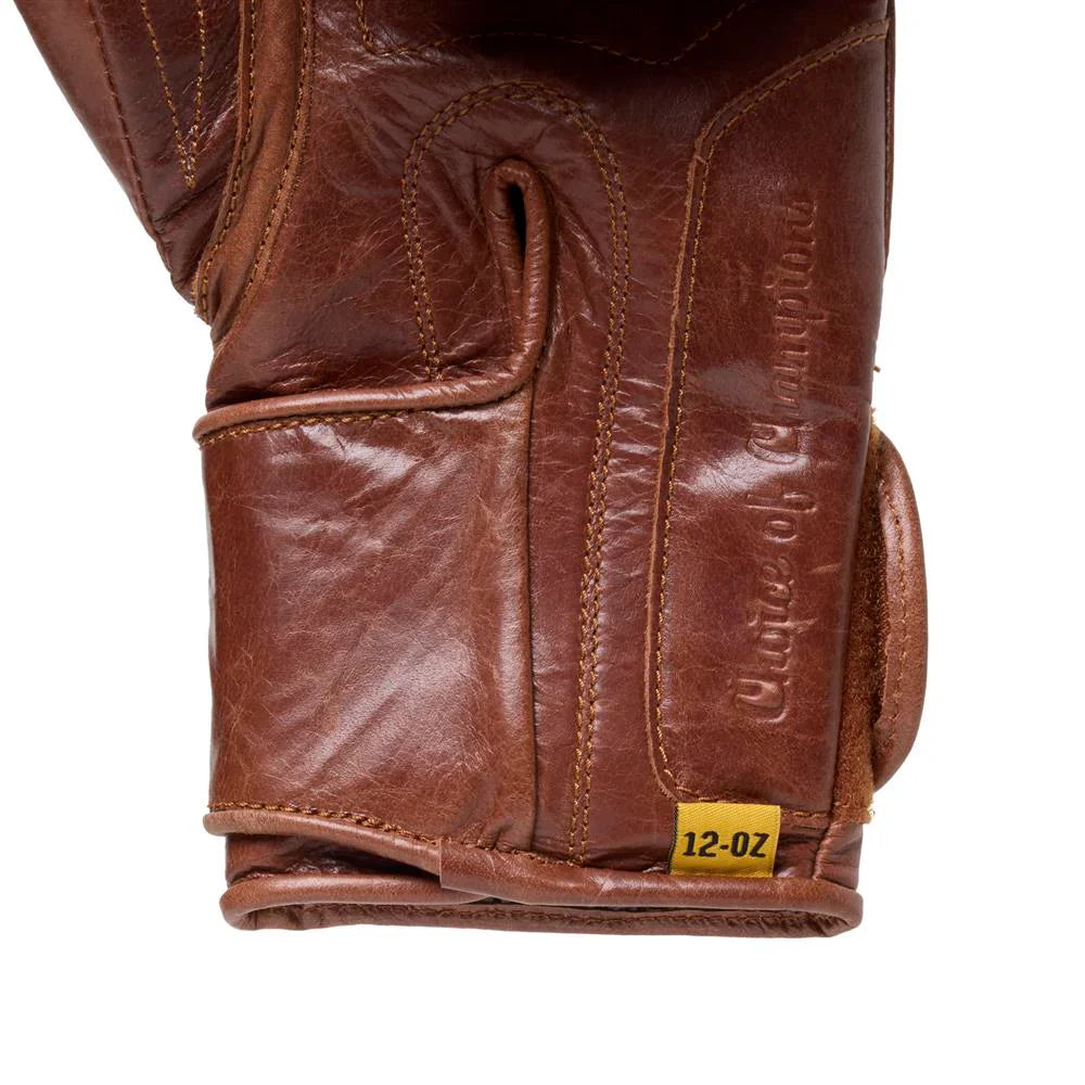 Everlast 1910 Pro Boxing Gloves - Hook & Loop - Brown