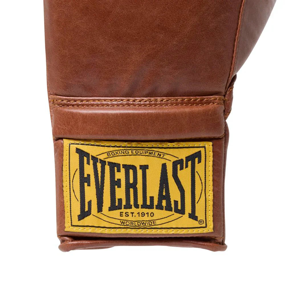 Everlast 1910 Pro Boxing Gloves - Lace Up - Brown