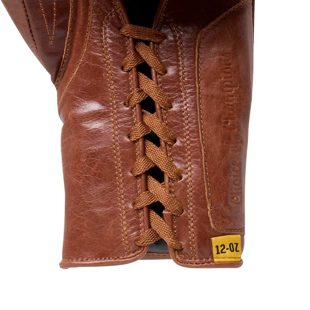 Everlast 1910 Pro Boxing Gloves - Lace Up - Brown