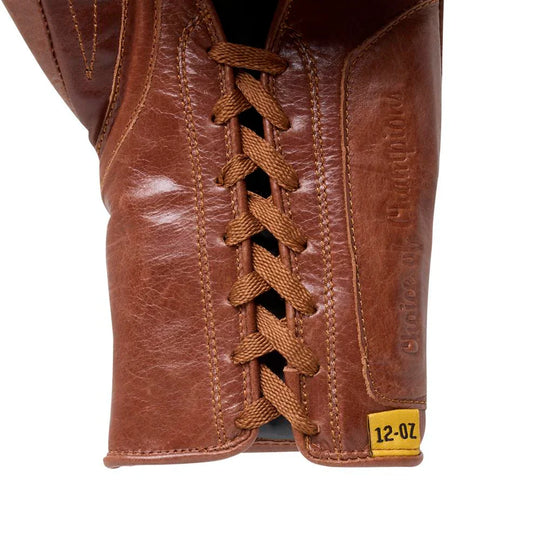 Everlast 1910 Pro Boxing Gloves - Lace Up - Brown