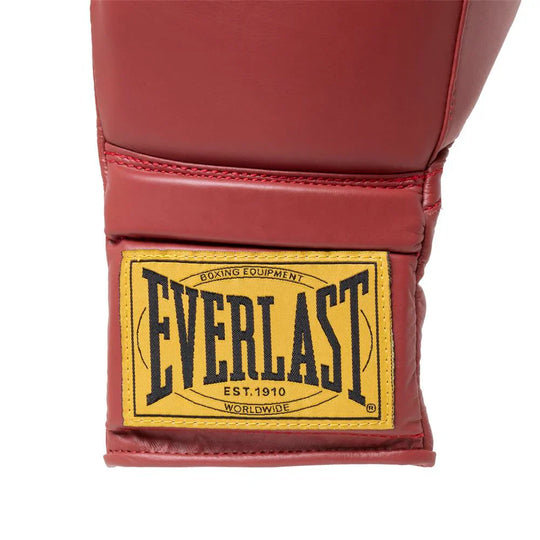 Everlast 1910 Pro Boxing Gloves - Lace Up - Red