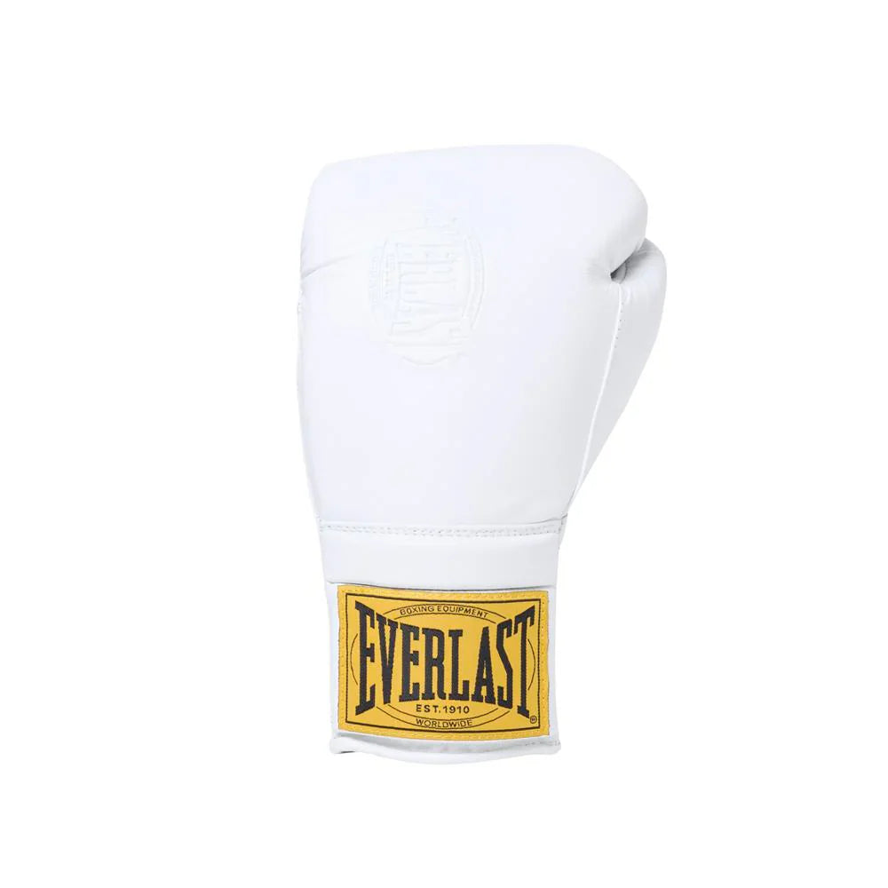 Everlast 1910 Pro Boxing Gloves - Lace Up - White