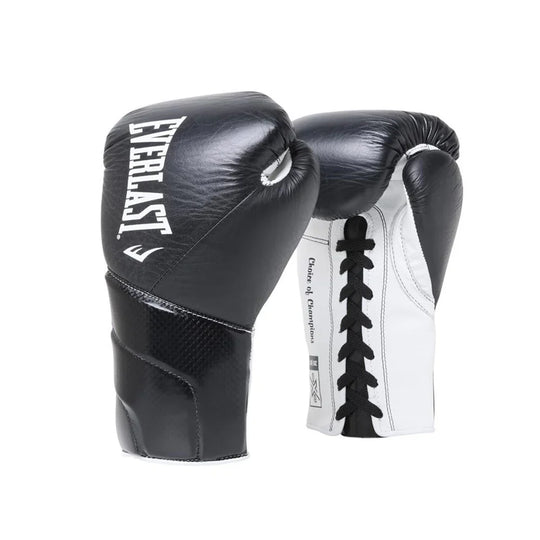 Everlast Protex Fight Gloves - Lace Up - Black/White
