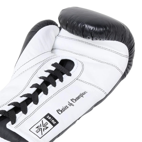 Everlast Protex Fight Gloves - Lace Up - Black/White