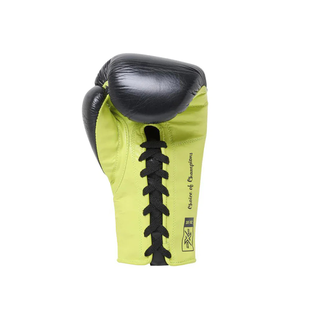 Everlast Protex Fight Gloves - Lace Up - Black/Green