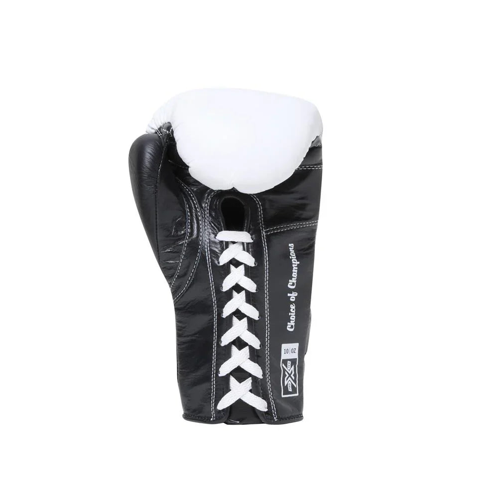 Everlast Protex Fight Gloves - Lace Up - White/Black