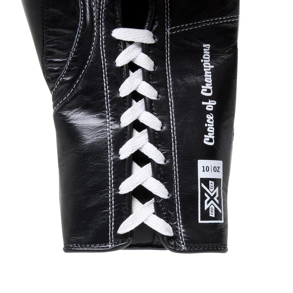 Everlast Protex Fight Gloves - Lace Up - White/Black