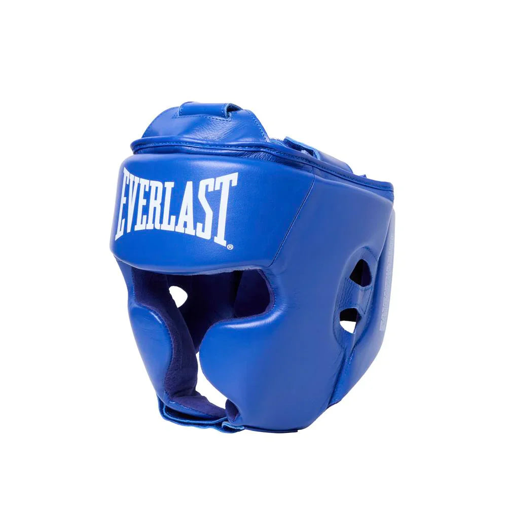 Everlast Amateur Cheek Covered Competition Head Gear - Blue