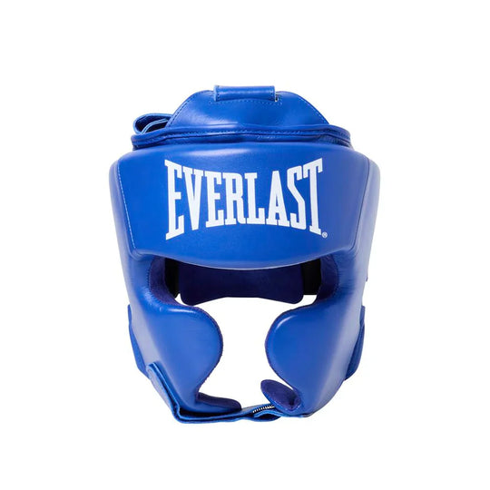 Everlast Amateur Cheek Covered Competition Head Gear - Blue