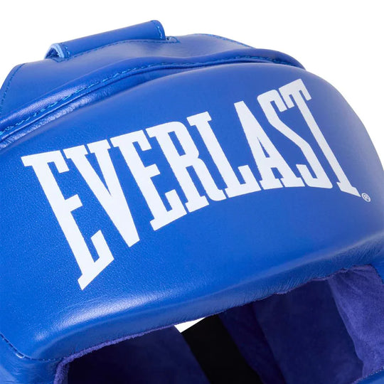 Everlast Amateur Cheek Covered Competition Head Gear - Blue
