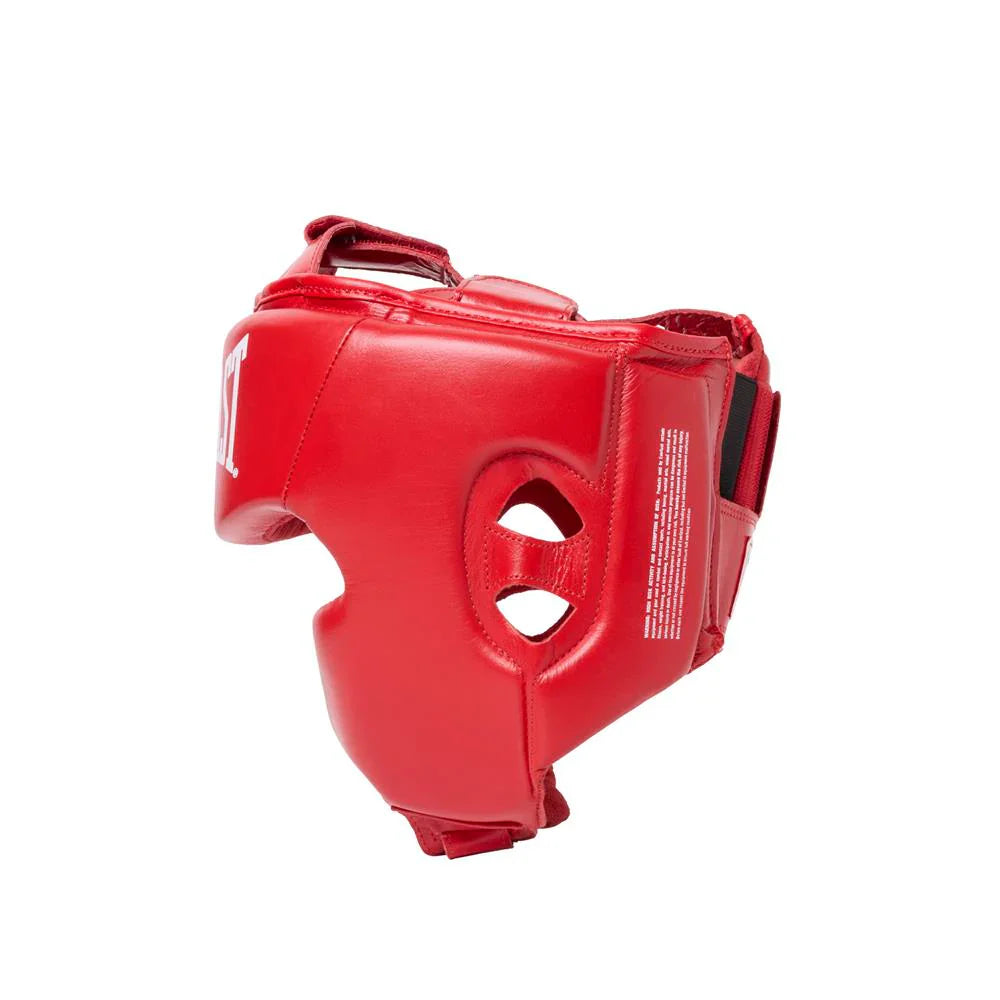 Everlast Amateur Cheek Covered Competition Head Gear - Red