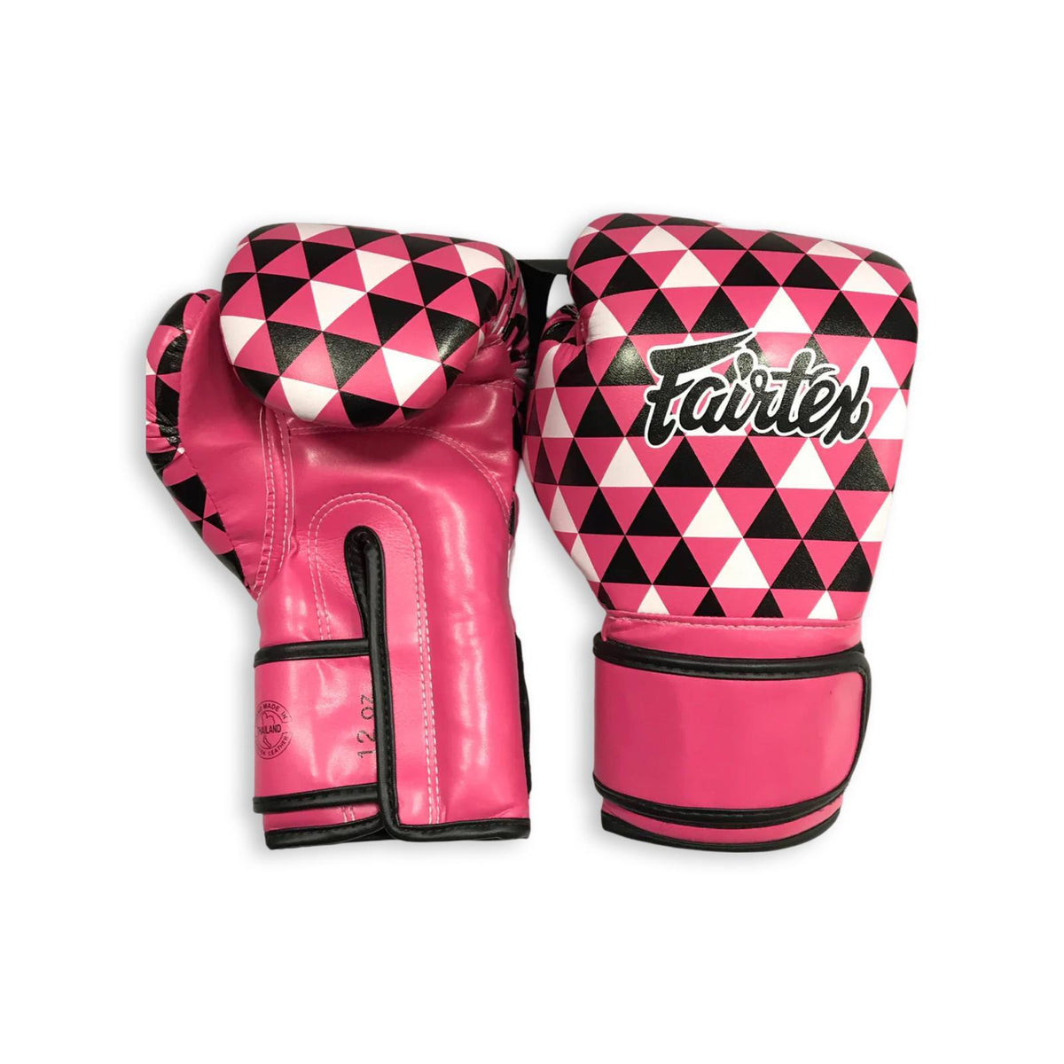 Fairtex Pink Optical Art-Prism Boxing Gloves