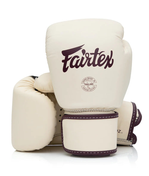 Fairtex Leather Boxing Gloves - Khaki