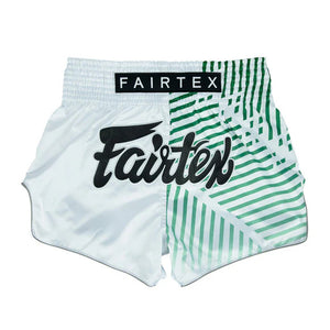 Fairtex Racer White Muay Thai Shorts