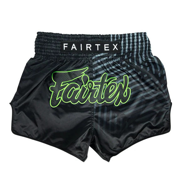 Fairtex Racer Black Muay Thai Shorts