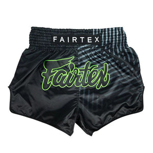 Fairtex Racer Black Muay Thai Shorts