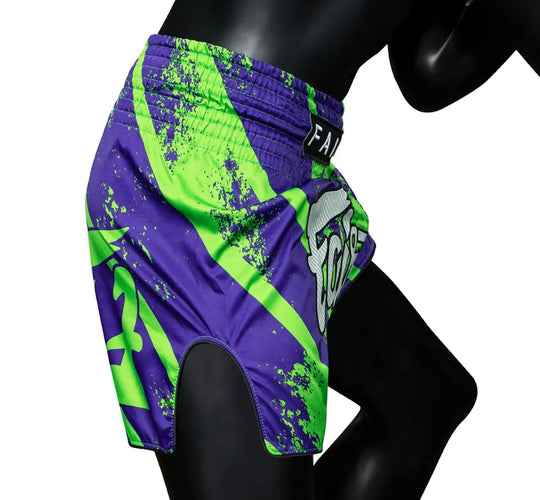 Fairtex Street King Muay Thai Shorts - Green/Purple