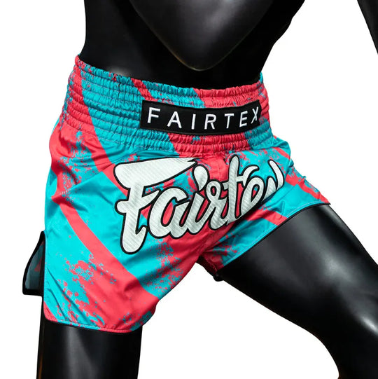 Fairtex Street King Muay Thai Shorts - Pink/Blue