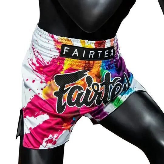 Fairtex White Funky Soul Muay Thai Shorts