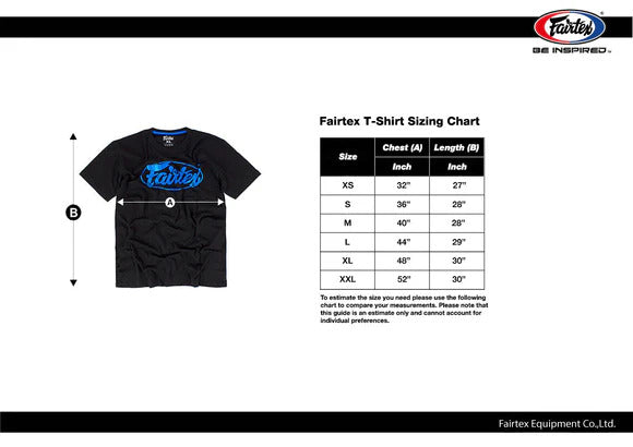 Fairtex T Shirt - Black/Blue