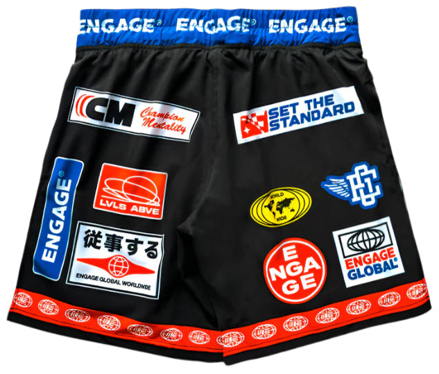 Engage Racer 2-in-1 Gladiator Shorts - Black