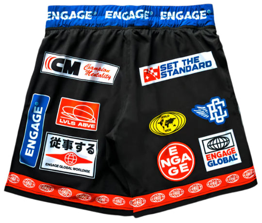 Engage Racer 2-in-1 Gladiator Shorts - Black
