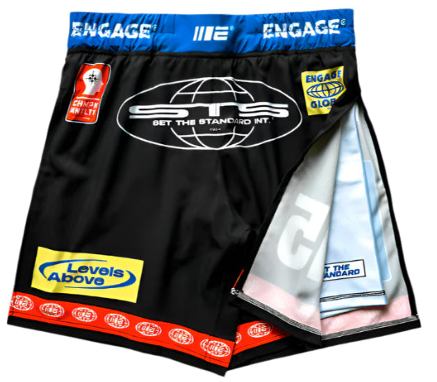 Engage Racer 2-in-1 Gladiator Shorts - Black