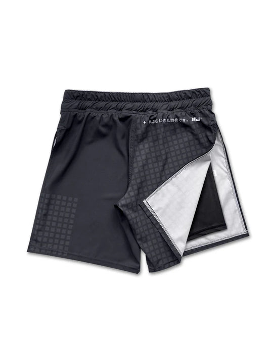 Engage Grid Tech 2-in-1 Gladiator Shorts - Black