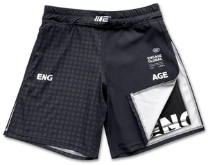 Engage Grid Tech 2-in-1 Gladiator Shorts - Black