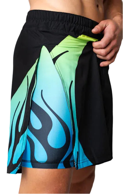 Engage Nebula 2-in-1 Gladiator Shorts - Blue