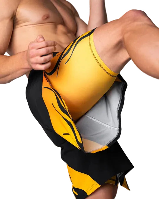 Engage Nebula 2-in-1 Gladiator Shorts - Orange