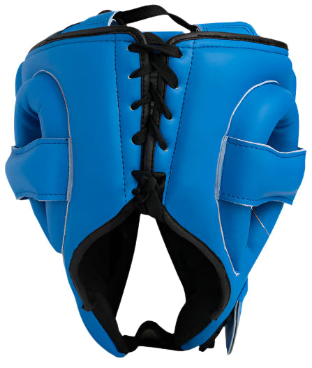 Powrbox Gladiator Headguard - Azure Blue - Matte Blue/Black