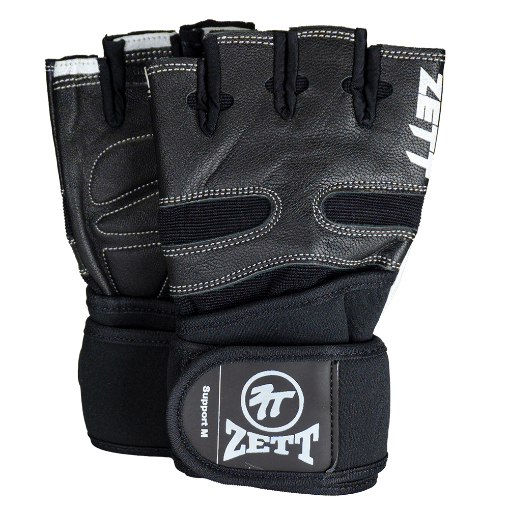 Zett Support Gym Gloves - Black