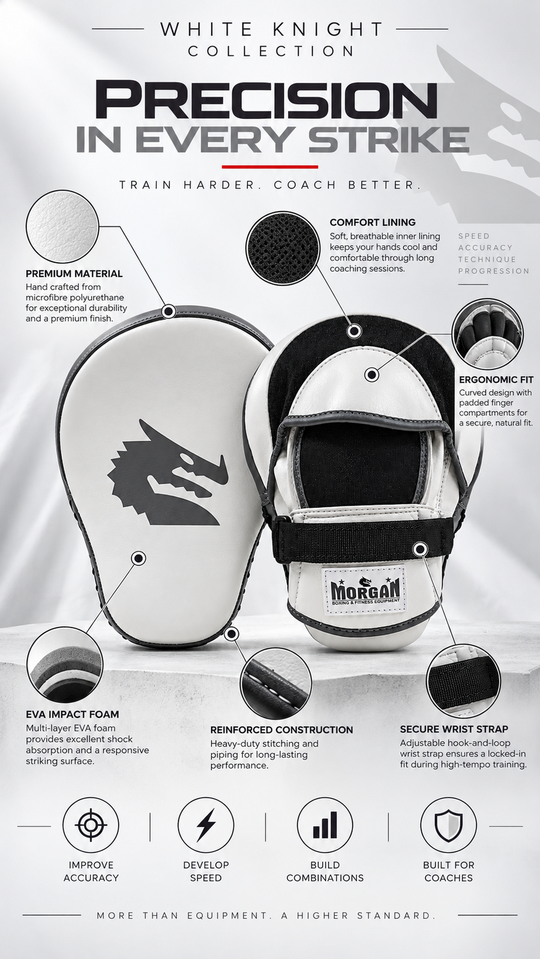 Morgan White Knight Focus Pads - Pair