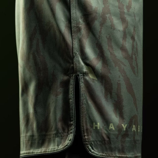 Hayabusa Apex 3/4 Thigh Fight Shorts - Forest Green