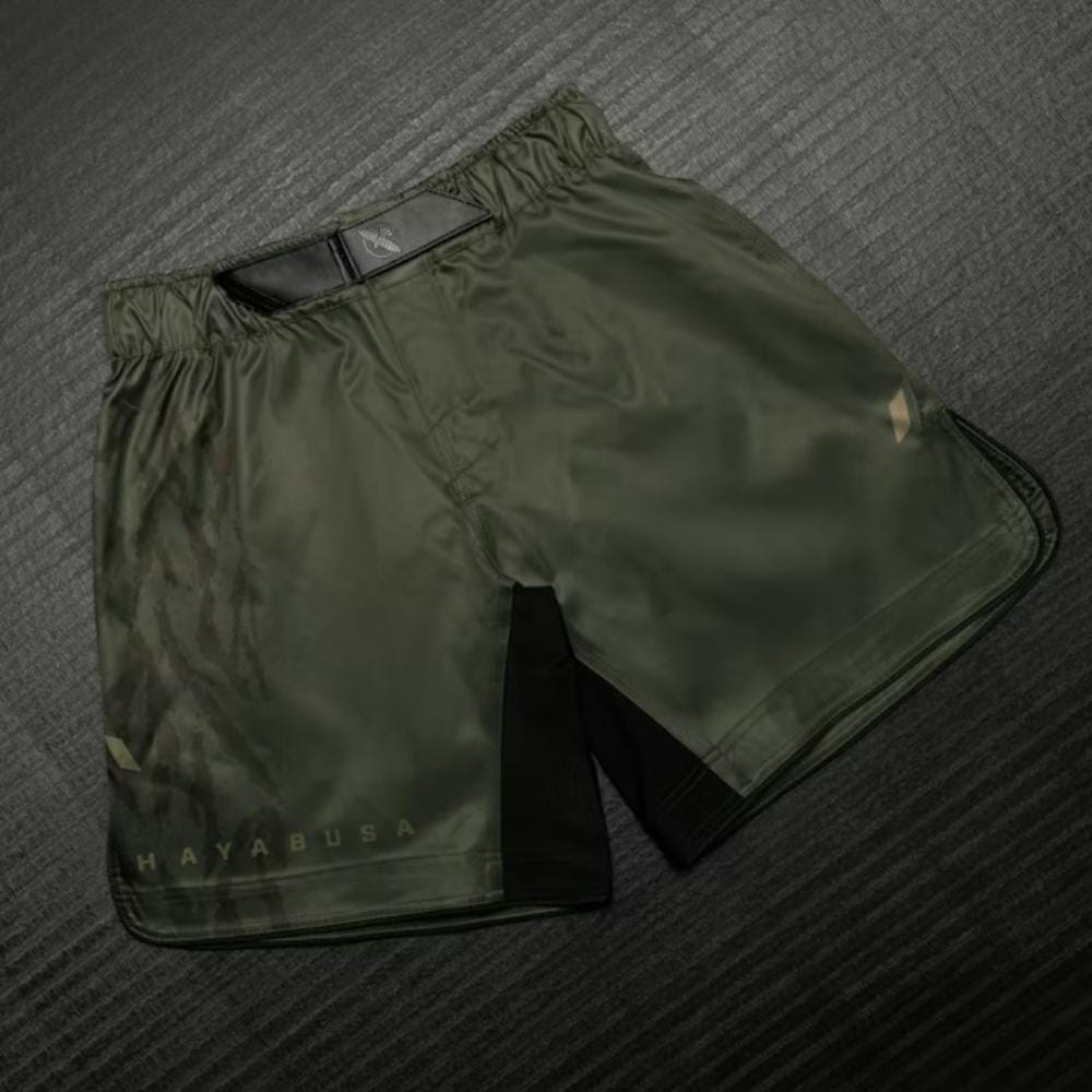 Hayabusa Apex 3/4 Thigh Fight Shorts - Forest Green