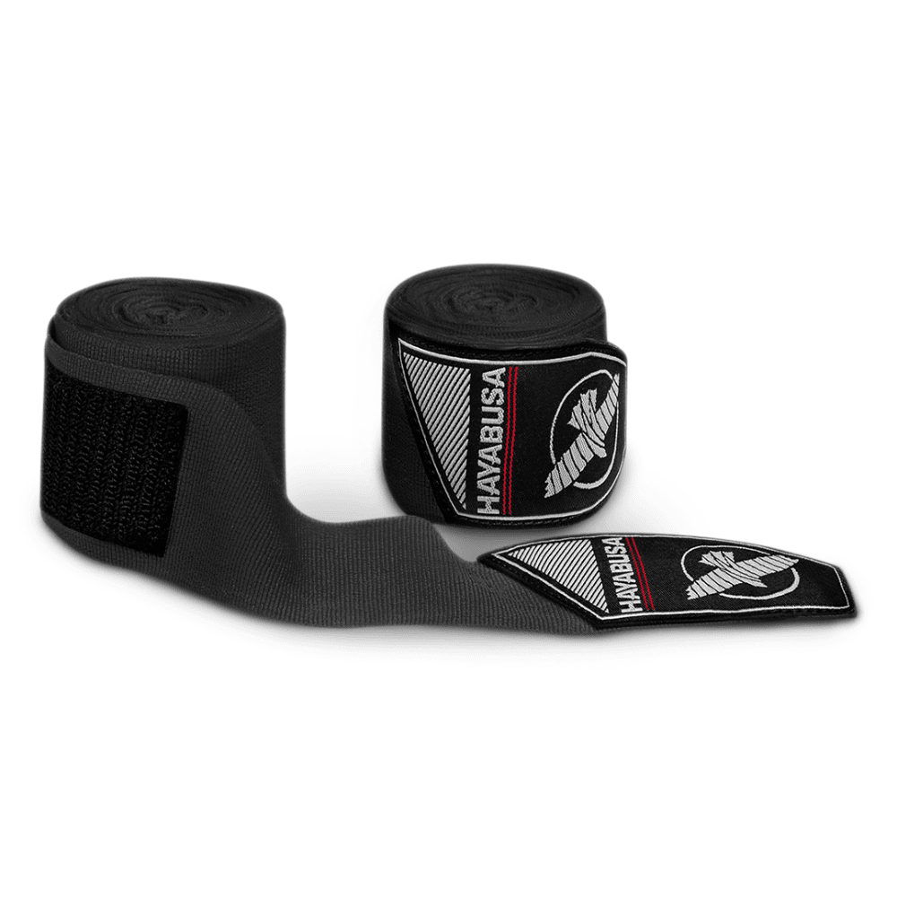 Hayabusa Perfect Stretch Hand Wraps - Black - 180-inch
