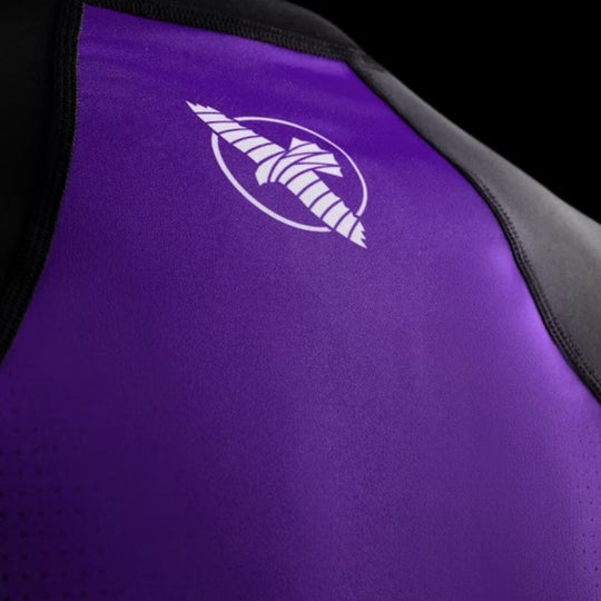 Hayabusa Pro Ranked Short Sleeve Rashguard - Purple