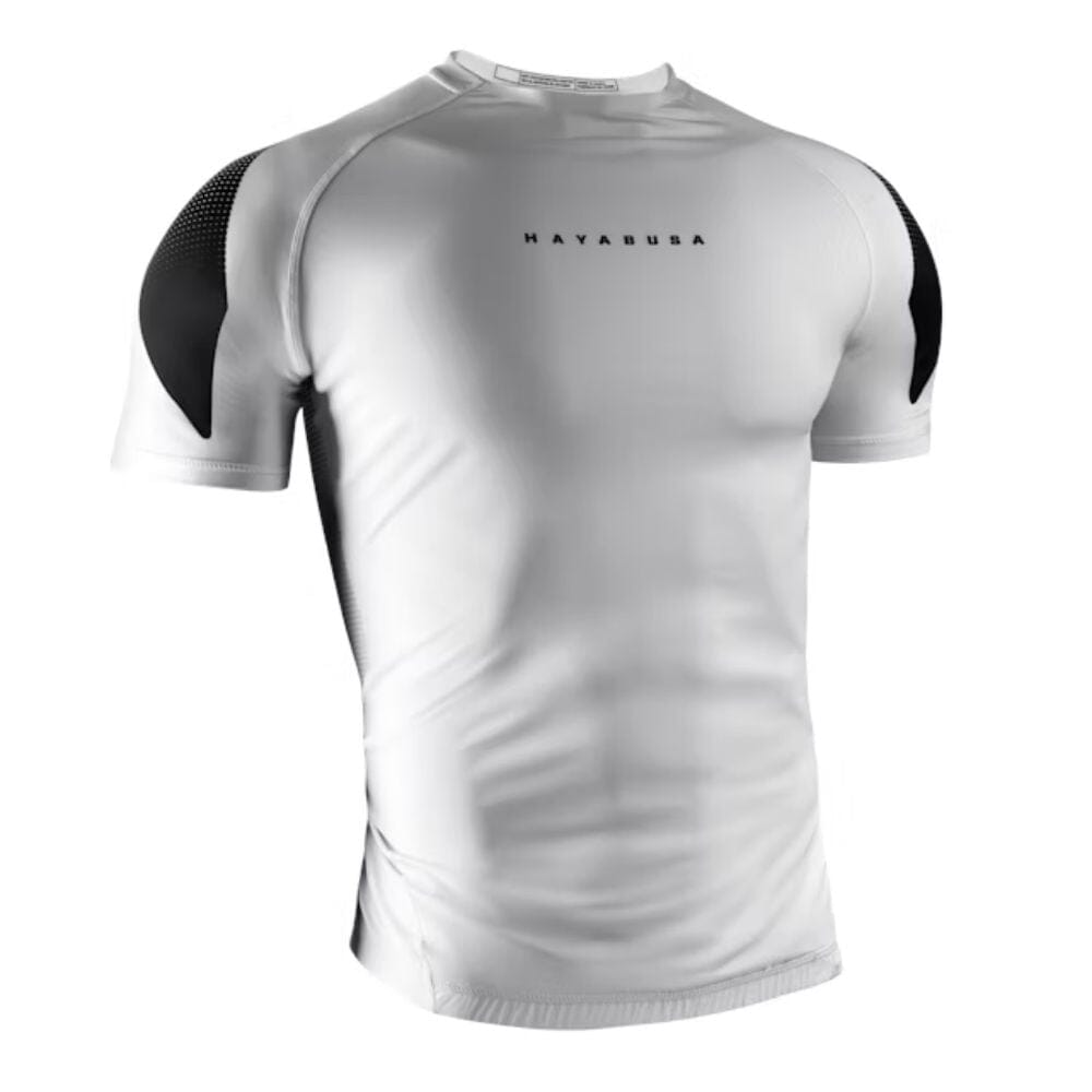 Hayabusa Pro Ranked Short Sleeve Rashguard - White