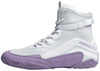 Hayabusa Talon Lavender Boxing Shoes - White/Lavender