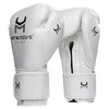 Hit N Move Pro Agility Boxing Gloves - Hook & Loop - All White