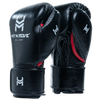 Hit N Move Pro Agility Boxing Gloves - Hook & Loop - Black/Red