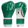 Hit N Move Pro Agility Boxing Gloves - Hook & Loop - Green/White