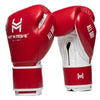 Hit N Move Pro Agility Boxing Gloves - Hook & Loop - Red/White