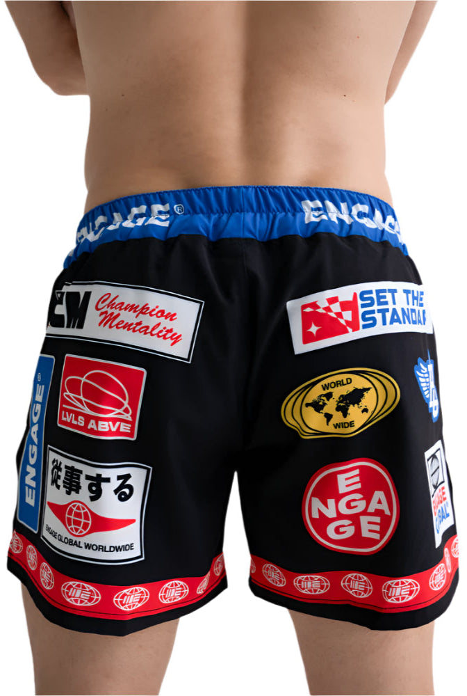 Engage Racer MMA Hybrid Shorts - Black