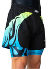 Nebula 2-in-1 Hybrid Shorts - Blue