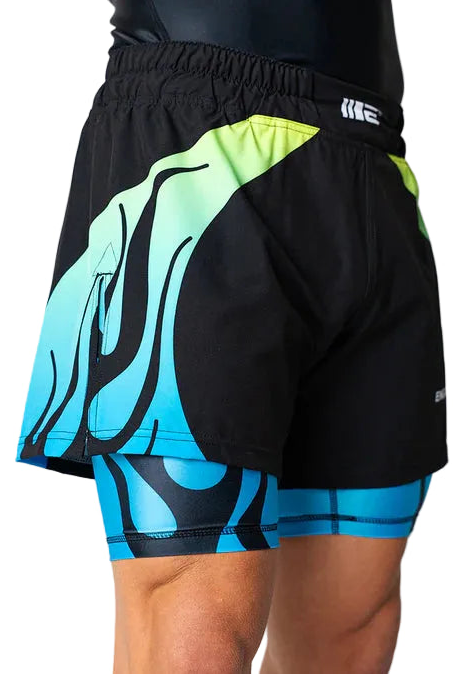 Nebula 2-in-1 Hybrid Shorts - Blue