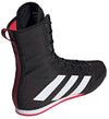 Adidas Box Hog 4 Boxing Boots - Black/White/Ruby
