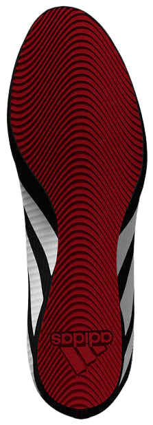 Adidas Box Hog 4 Boxing Boots - Black/White/Ruby
